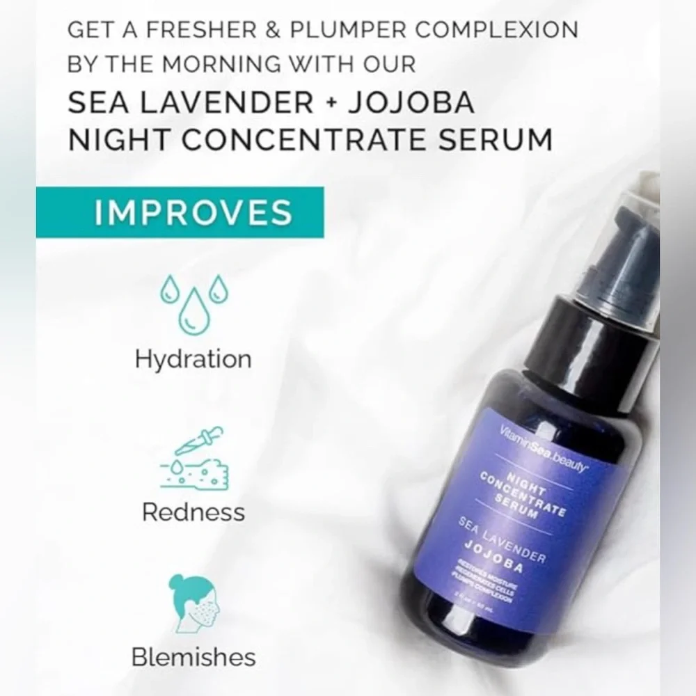 Vitamins and Sea beauty Night Concentrate Serum Sea Lavender Jojoba